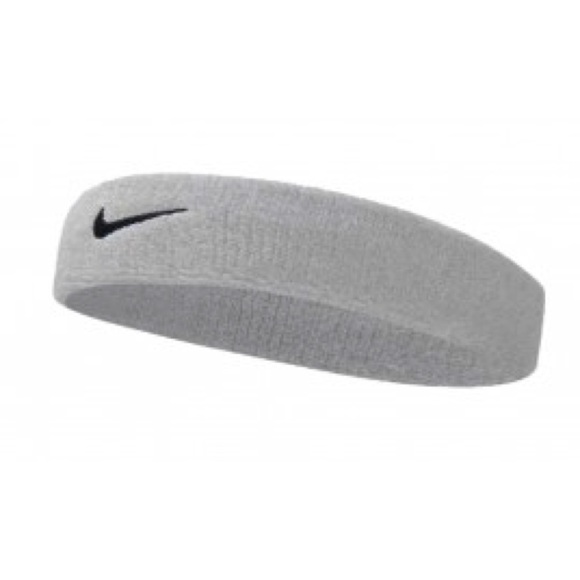 Bundle of 2 Nike Swoosh Headbands - Grey & Black - Picture 2 of 7